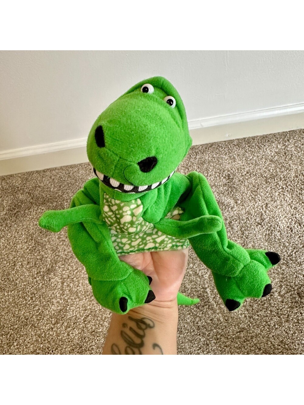 Disney Burger King Toy Story Pals Dinosaur Rex 1995 PLUSH 14” VINTAGE